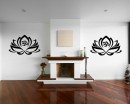 Lotus Vinyl Flower Decals Modern Wall Art Sticker